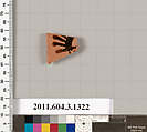 Terracotta fragment of a skyphos (deep drinking cup), Terracotta, Greek, Attic