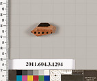 Terracotta fragment of a skyphos (deep drinking cup), Terracotta, Greek, Attic