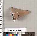 Terracotta fragment of a skyphos (deep drinking cup), Terracotta, Greek, Attic