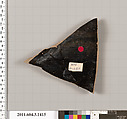Terracotta fragment of a skyphos (deep drinking cup), Terracotta, Greek, Attic