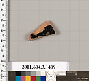 Terracotta fragment of a skyphos (deep drinking cup), Terracotta, Greek, Attic