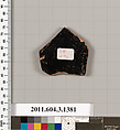 Terracotta fragment of a skyphos (deep drinking cup), Terracotta, Greek, Attic