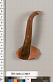Terracotta fragment of a kylix (drinking cup), Terracotta, Greek, Attic