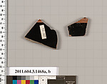 Terracotta fragments of skyphoi (deep drinking cups), Terracotta, Greek, Attic