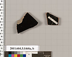 Terracotta fragments of skyphoi (deep drinking cups), Terracotta, Greek, Attic