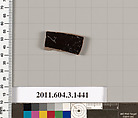 Terracotta fragment of a skyphos (deep drinking cup), Terracotta, Greek, Attic