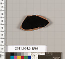 Terracotta fragment of a kylix: Band cup (drinking cup), Terracotta, Greek, Attic