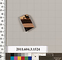 Terracotta fragment of a skyphos (deep drinking cup), Terracotta, Greek, Attic