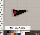 Terracotta fragment of a kylix: Band cup (drinking cup), Terracotta, Greek, Attic