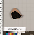 Terracotta fragment of a kylix: Band cup (drinking cup), Terracotta, Greek, Attic