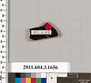 Terracotta fragment of a kylix: Band cup (drinking cup), Terracotta, Greek, Attic