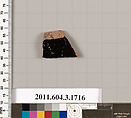 Terracotta rim fragment of a kylix: Band cup (drinking cup), Terracotta, Greek, Attic