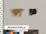 Terracotta rim fragments of kylikes: Band cups (drinking cups), Terracotta, Greek, Attic