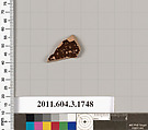 Terracotta fragment of a kylix: Band or lip cup (drinking cup), Terracotta, Greek, Attic