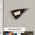 Terracotta fragment of a kylix: Band or lip cup (drinking cup), Terracotta, Greek, Attic