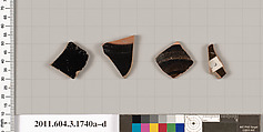 Terracotta fragments of kylikes: Band or lip cups (drinking cups ...