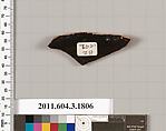 Terracotta fragment of a kylix: Lip cup (drinking cup), Terracotta, Greek, Attic
