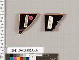 Terracotta rim fragments of kylikes: Lip cup (drinking cup), Terracotta, Greek, Attic