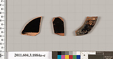 Terracotta fragments from undetermined shapes, Terracotta, Greek, Attic