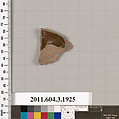 Terracotta fragment of a kylix (drinking cup) or a skyphos (deep drinking cup)?, Terracotta, Greek, Attic