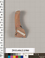 Terracotta fragment of a kylix (drinking cup), Terracotta, Greek, Attic