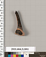 Terracotta fragment of a kylix (drinking cup) or a skyphos (deep drinking cup)?, Terracotta, Greek, Attic