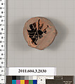 Terracotta fragment of a kylix (drinking cup), Terracotta, Greek, Attic