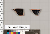Terracotta rim fragments of kylikes (drinking cups), Terracotta, Greek, Attic