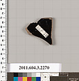 Terracotta fragment of a kylix (drinking cup), Terracotta, Greek, Attic