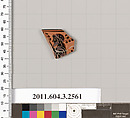 Terracotta rim fragment of a kylix (drinking cup), Terracotta, Greek, Attic