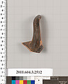 Terracotta fragment of a kylix (drinking cup), Terracotta, Greek, Attic