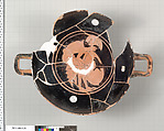Terracotta kylix (drinking cup), Terracotta, Greek, Attic