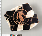 Terracotta fragments of a kylix (drinking cup), Attributed to the Epeleios Painter [DvB], Terracotta, Greek, Attic
