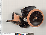 Terracotta fragments of a kylix (drinking cup), Terracotta, Greek, Attic