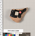 Terracotta fragment of a kylix (drinking cup)?, Terracotta, Greek, Attic