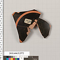 Terracotta fragment of a Little Master cup (drinking cup), Terracotta, Greek, Attic