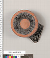 Terracotta fragment of a kylix (drinking cup), Terracotta, Greek, Attic
