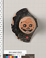 Terracotta fragment of a kylix (drinking cup), Terracotta, Greek, Attic