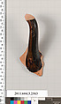 Terracotta fragment of a kylix (drinking cup), Terracotta, Greek, Attic