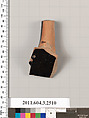 Terracotta fragment of a kylix: eye-cup (drinking cup)?, Terracotta, Greek, Attic