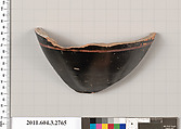 Terracotta fragment of an oinochoe (jug), Terracotta, Greek, Attic