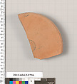 Terracotta fragment of an oinochoe (jug), Terracotta, Greek, Attic