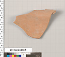 Terracotta fragment of an oinochoe (jug), Terracotta, Greek, Attic