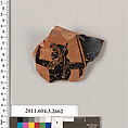 Terracotta fragment of an oinochoe (jug), Terracotta, Greek, Attic