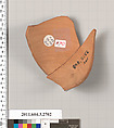 Terracotta fragment of an oinochoe (jug), Attributed as Workshop of the Athena Painter or, Terracotta, Greek, Attic
