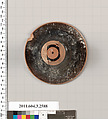 Terracotta fragment of a Little Master cup (drinking cup), Terracotta, Greek, Attic