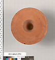 Terracotta fragment of a kylix (drinking cup), Terracotta, Greek, Attic