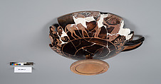Terracotta kylix (drinking cup), Terracotta, Greek, Attic