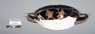 Terracotta kylix (drinking cup), Terracotta, Greek, Attic