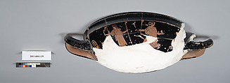 Terracotta kylix (drinking cup), Terracotta, Greek, Attic